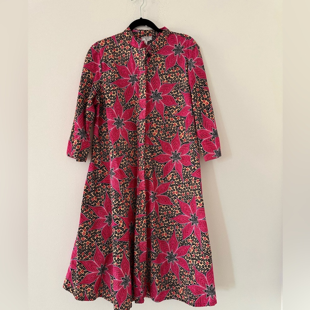 Zuri Meadowsweet" shirt dress Pink Floral Shift